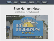 Tablet Screenshot of bluehorizonmotel.net